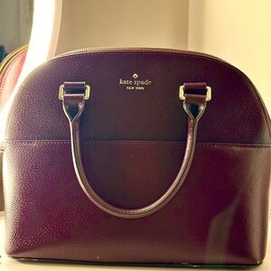 Kate Spade Medium Satchel in burgundy